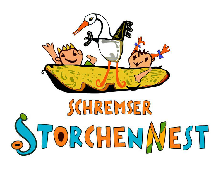 Das Logo vom Schremser Storchennest